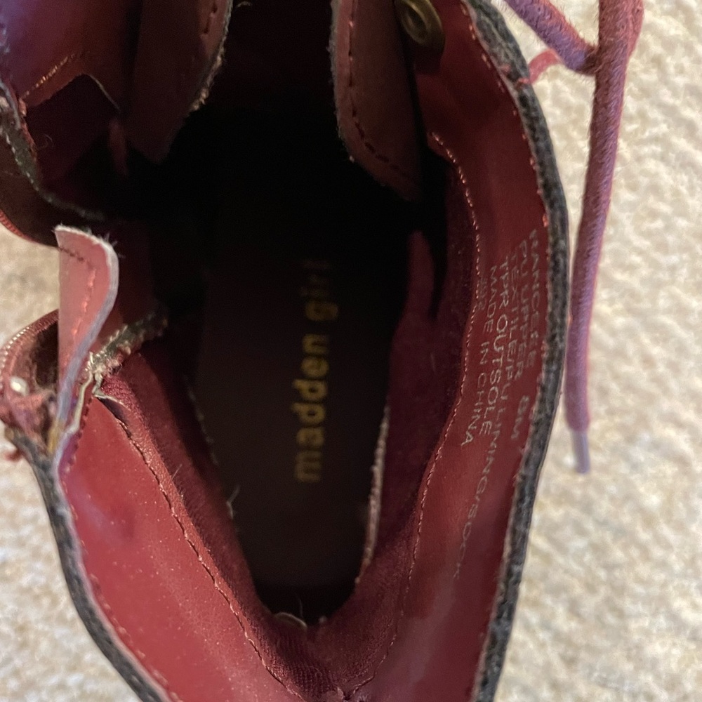 Madden Girl Burgundy Boot - Picture 6 of 6